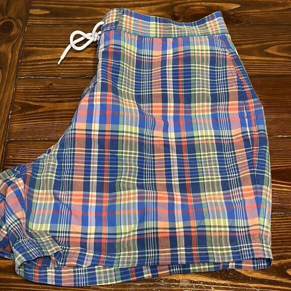 Brooks Brothers 346 Mens Madras Plaid Swim Trunks w/liner - Picture 7 of 7